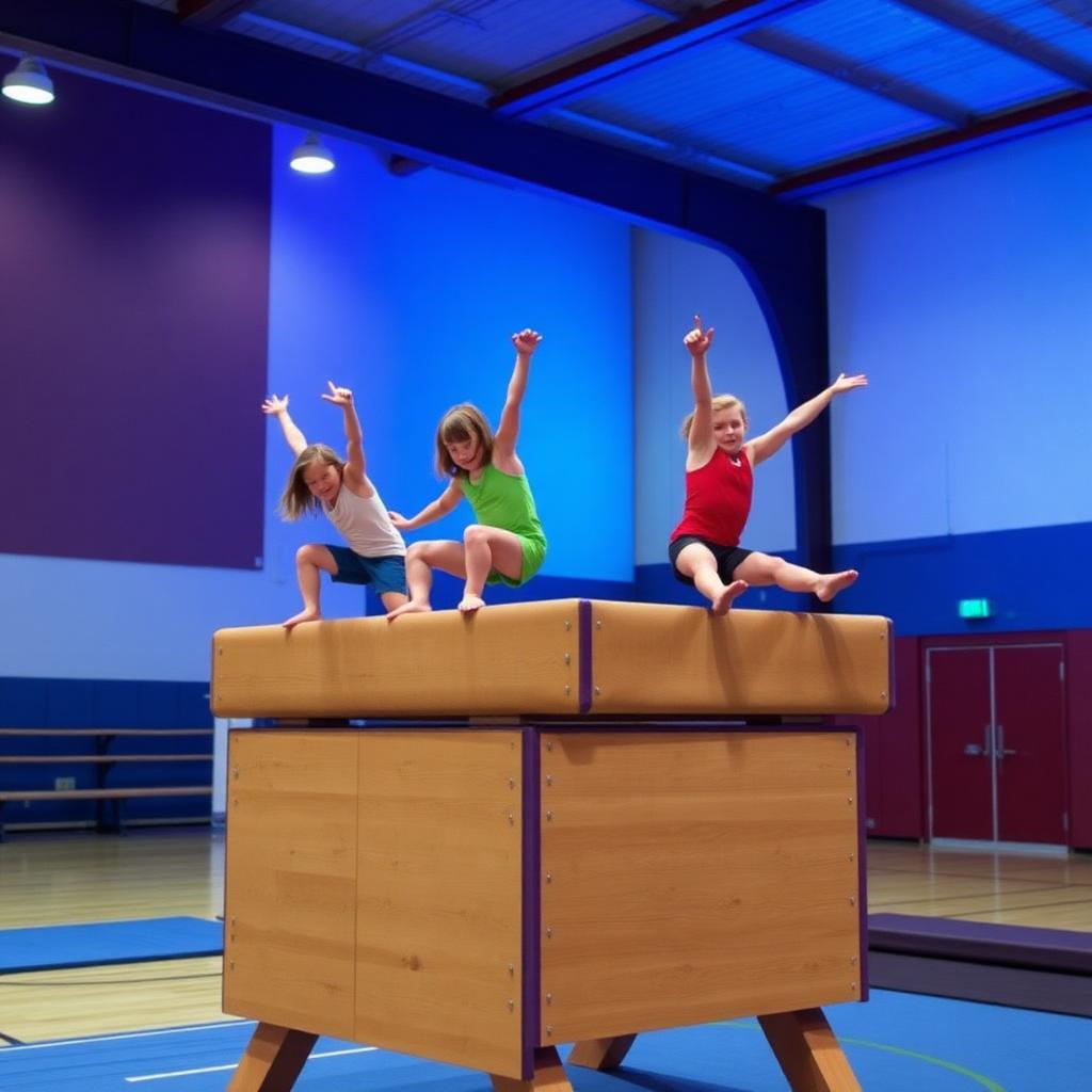 Turnen in de gymzaal
