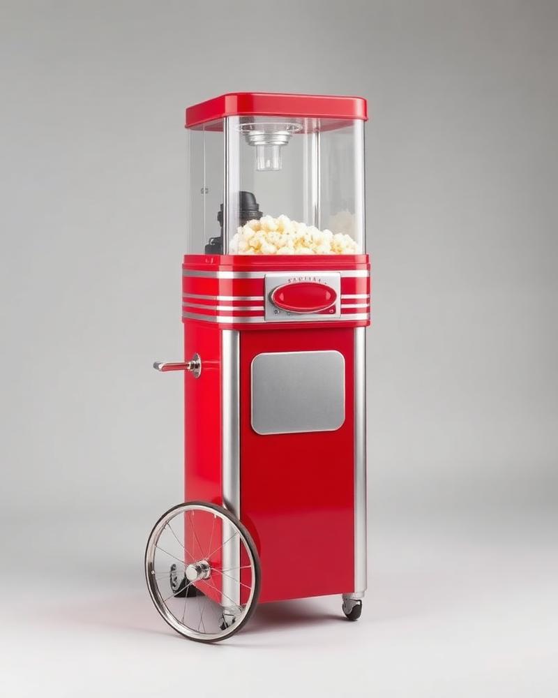 Popcornmachine met kar